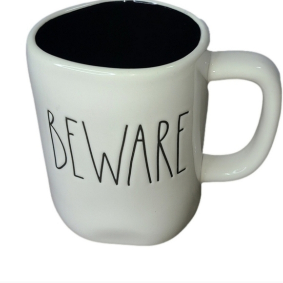 NEW Rae Dunn Artissn Collection Mug - "BEWARE" Design - Picture 1 of 4